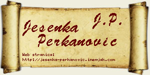 Jesenka Perkanović vizit kartica